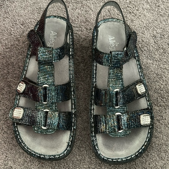 Alegria Kleo Glimmer Glam Sandles Size 39 - Picture 1 of 6